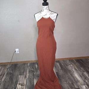 Nookie Rust Lexi Chain Maxi Dress